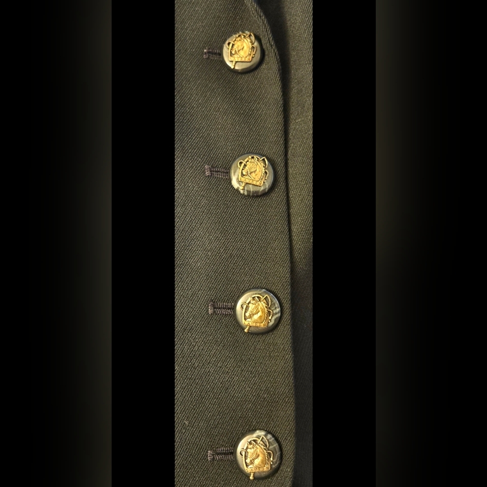 Vintage Ralph Lauren Equestrian Blazer Jacket with Horse Buttons Size 10 Wool - Picture 8 of 11